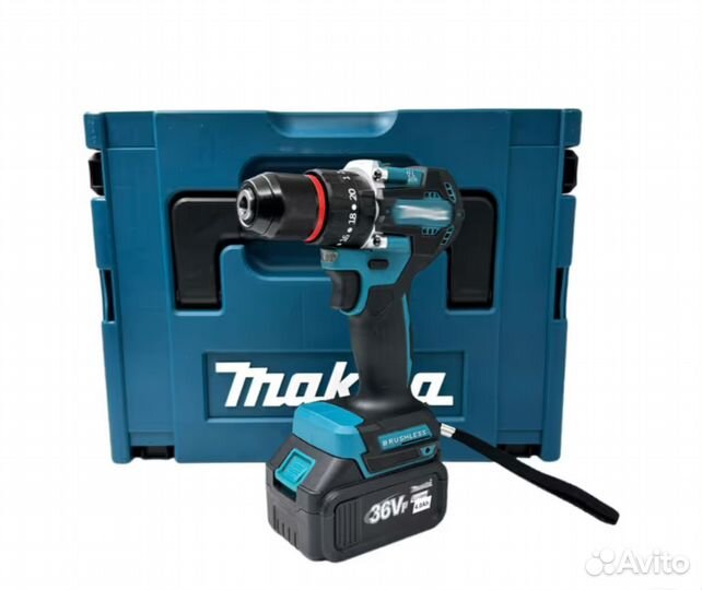Набор 2 в 1 Makita Шуруповерт с железным патроном