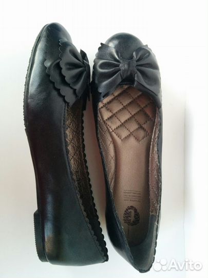 Туфли кожаные черные