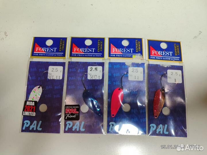 Набор форелевых блесен