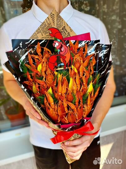 Букеты из раков/вкусный мужской букет/раки/подарок
