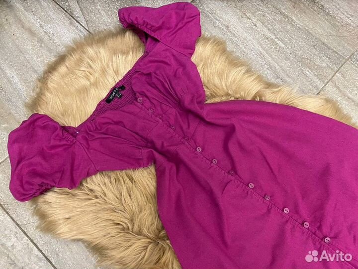 Платье миди на пуговицах