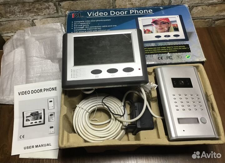 Домофон Цветной и Вызывная панель. Новый