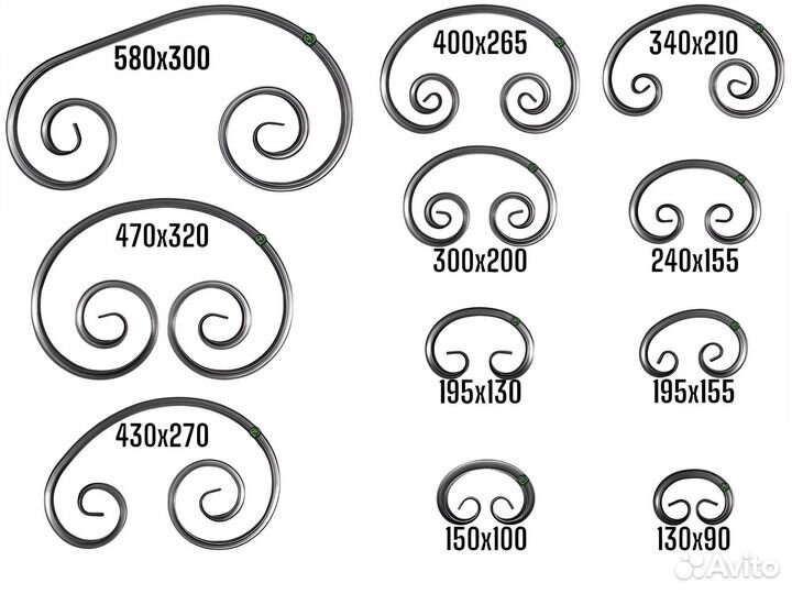 Кованые элементы Холодная ковка