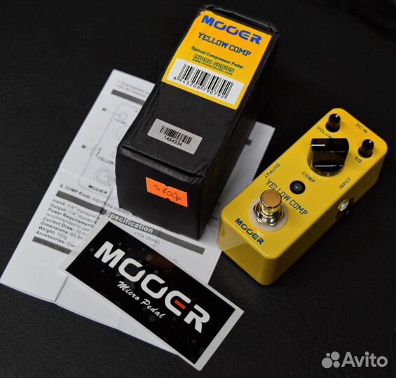 Гитарная педаль Компрессор Mooer Yellow Comp