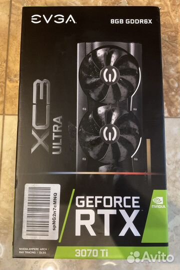 Evga GeForce RTX 3070 Ti новая видеокарта