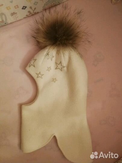 Шапка-шлем kotik новая для девочки 2 лет (48-50)