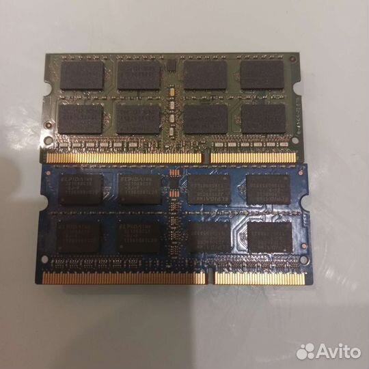 Оперативная память ddr3 8 gb для ноутбука (2х4гб)