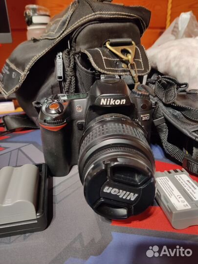 Nikon d80 Kit 18-55 2акб з/у кейс комплект