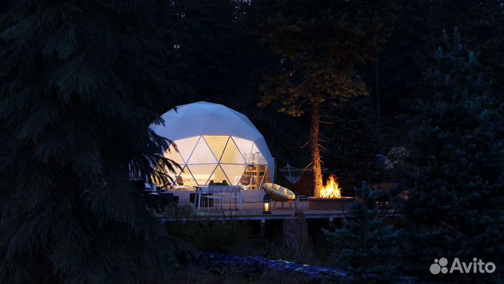 Шатер, геокупол, сфера для глэмпинга