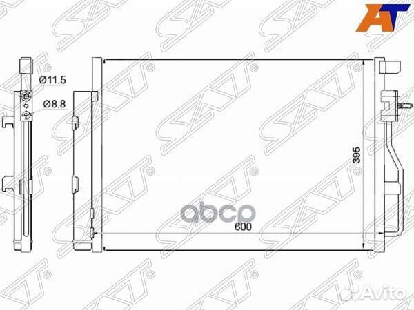 Конденсер chevrolet aveo -15 stcva63940 Sat