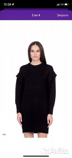 Платье теплое вязаное