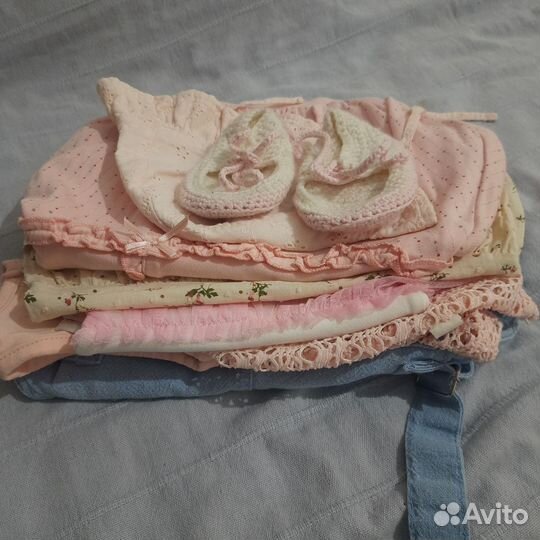 Летняя одежда для девочек пакетом 62 68