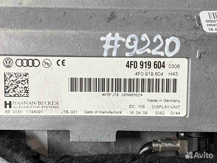 Дисплей Audi Q5 (8R 2008- в производстве) 4F0 919