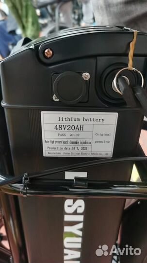 Электровелосипед фэтбайк складной