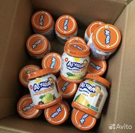 Фруктовое пюре агуша