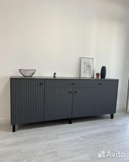 Комод. Фасад мдф. Цвет графит софт. Новый