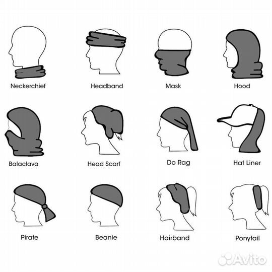 Повязка бафф Wind Extreme WDX сиреневый