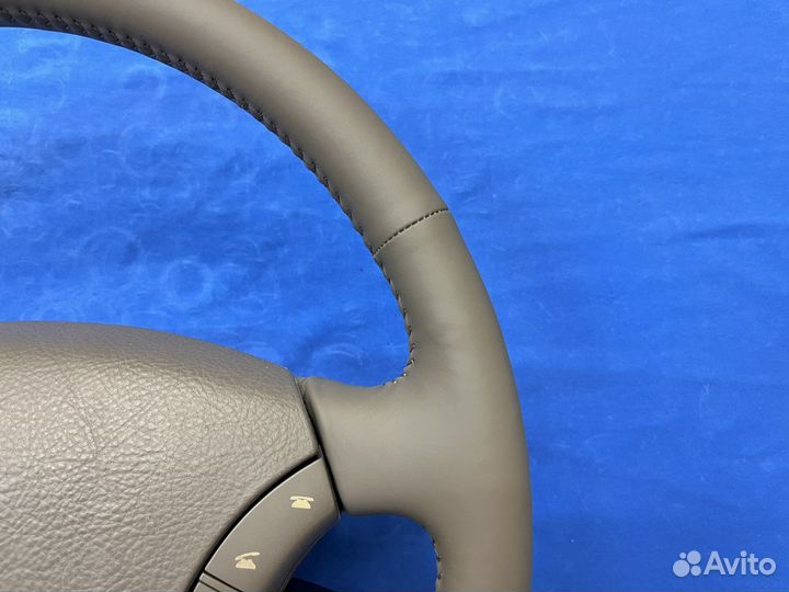 Оригинальный кожаный руль с подoгревом Prado 120