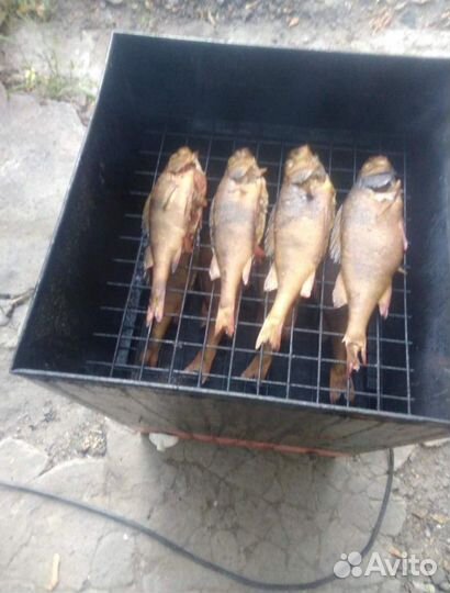 Коптильня электрическая переносная с крышкой