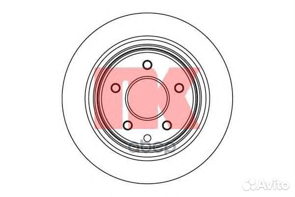 Диск тормозной 312261 Nk