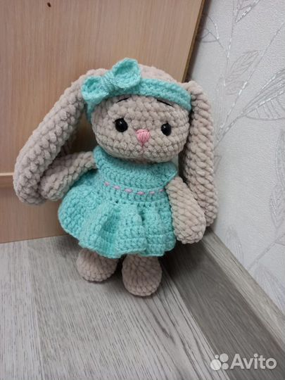 Вязаный зайка