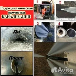 Прочистка канализации устранение засоров 24 7