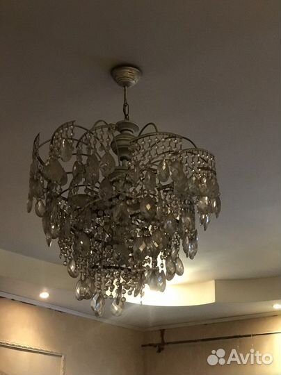 Люстры хрустальные бу + бра