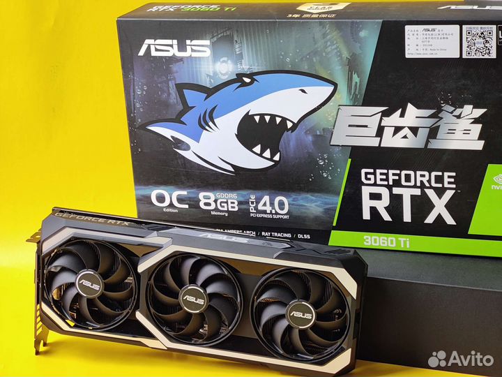 Видеокарта Asus ATS RTX 3060 TI 8 GB gaming