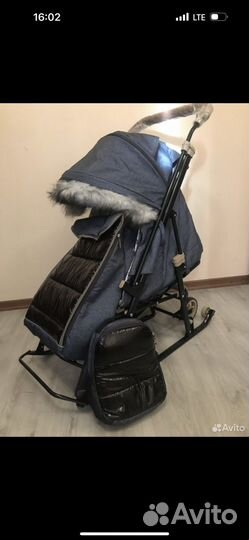 Санки- коляска Galaxy Glory Gloss