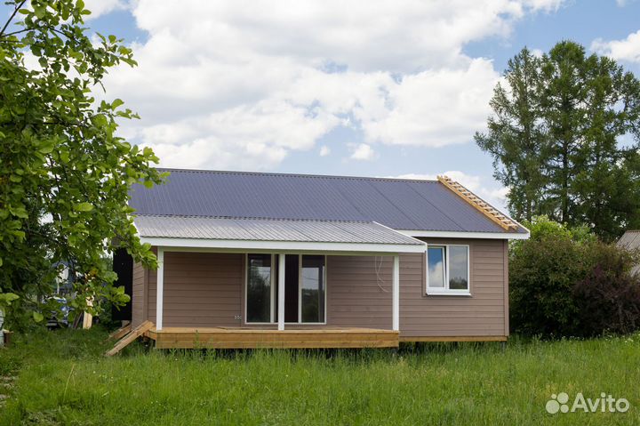 Каркасный дом для постоянного проживания 72м