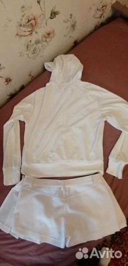 Женский костюм для тенниса олимпийка и юбка-шорты