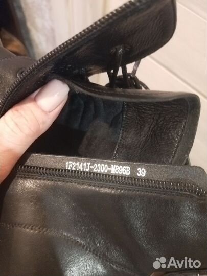 Сапоги женские, демисезон, нат. кожа, 39 размер