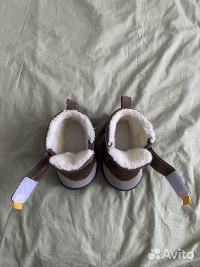 Детские утеплённые ботиночки с овчиной 13 см