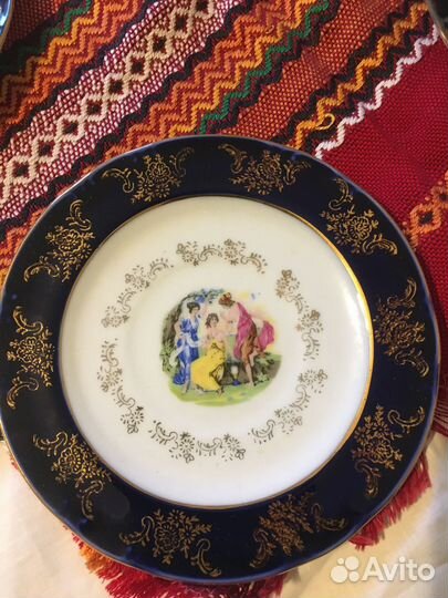 Блюдца Мадонна, Кобальт, оригинал Резерв