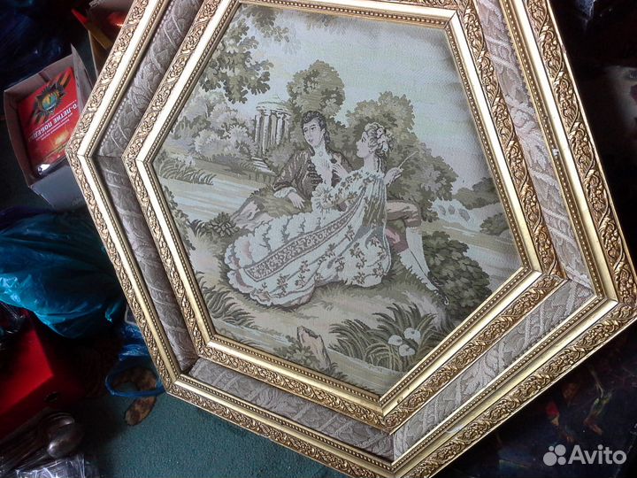 Гобелен вышивка картина живопись большая рамка