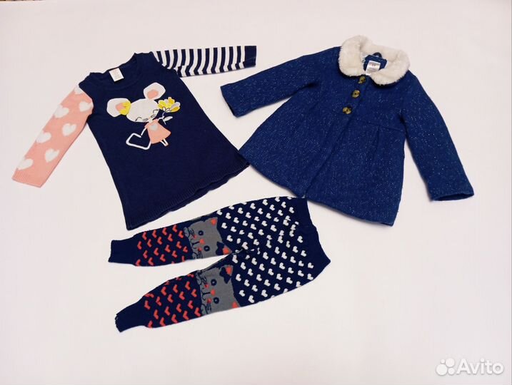 Пальто carters и платье gymboree