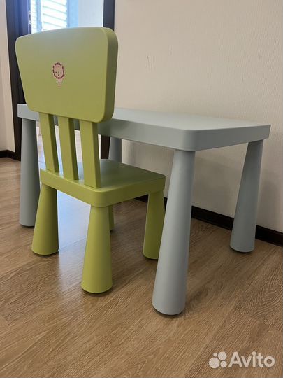 Детский стол и стул IKEA
