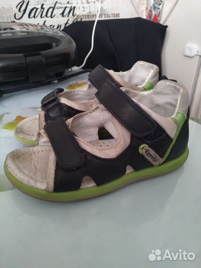Кроссовки слипоны детские 26, сандали летние 26