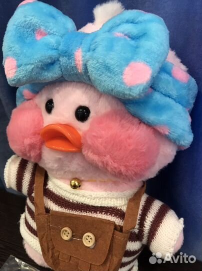 Мягкая игрушка уточка lalafanfan новая