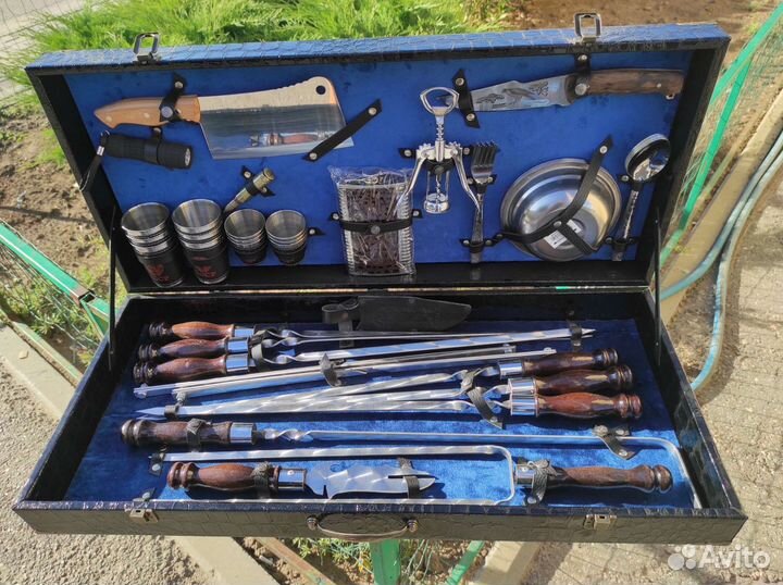 Набор шашлычный для пикника в кейсе