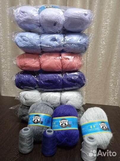 Пряжа. Пух норки