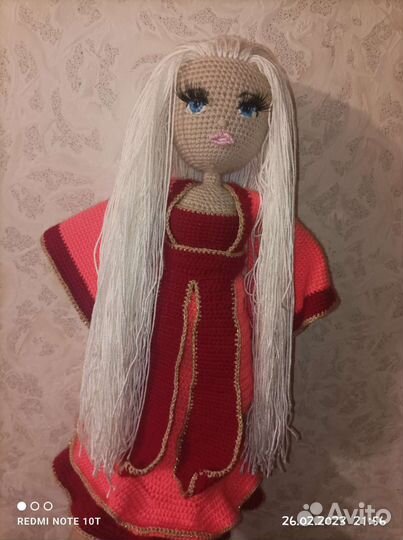 Кукла ручной работы, рост 35 см