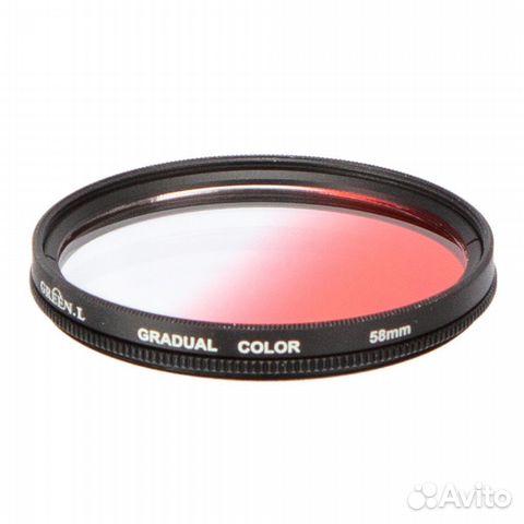 Светофильтр Green-L градиентный красный - 58mm