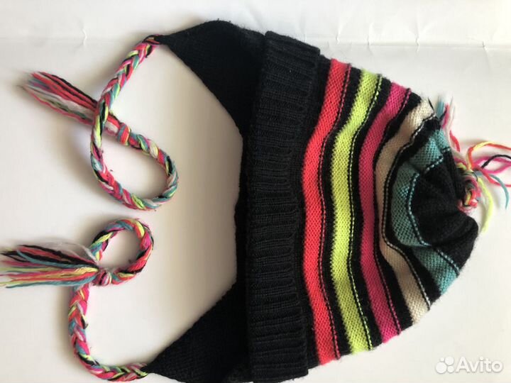 Шапка осень-зима для девочки 5-7 лет