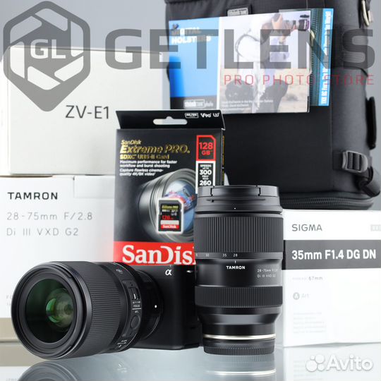 Sony ZV-E1 + Sigma AF 35 + Tamron 28-75 + SanDisk