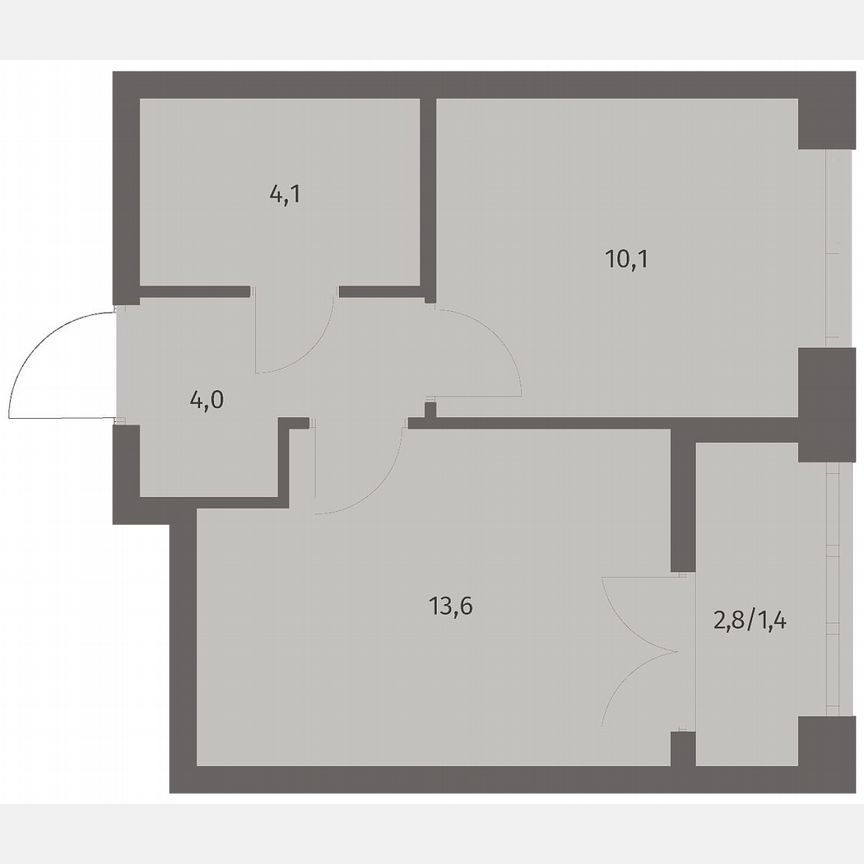 1-к. квартира, 33,2 м², 5/11 эт.