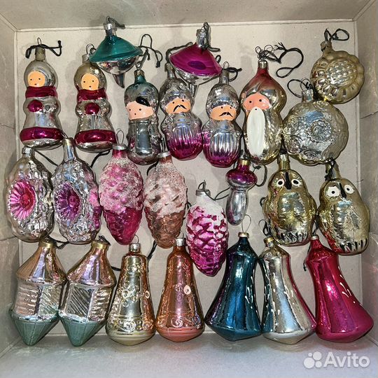Елочные игрушки СССР винтаж