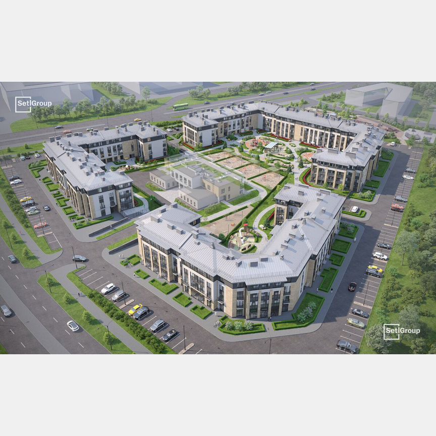 2-к. квартира, 51,4 м², 1/4 эт.