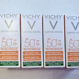 Vichy capital soleil spf50+ для жирной кожи, 3мл*4