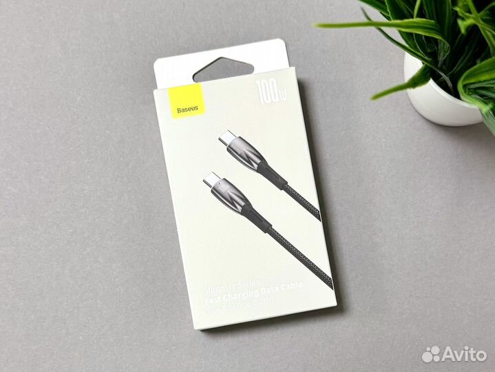 Кабель Type-C на Type-C 100W Baseus